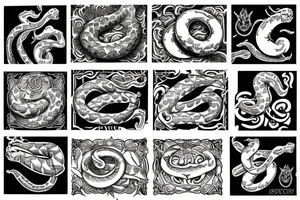serpent tongue tattoo idea