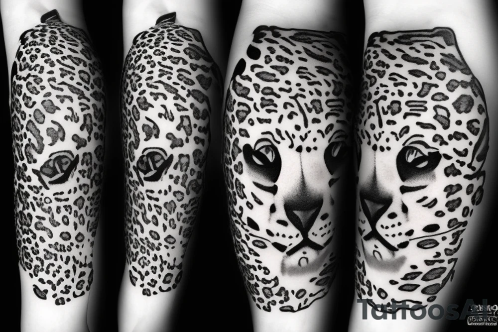 Snow leopard tattoo idea