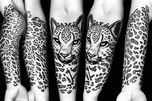 Snow leopard tattoo idea