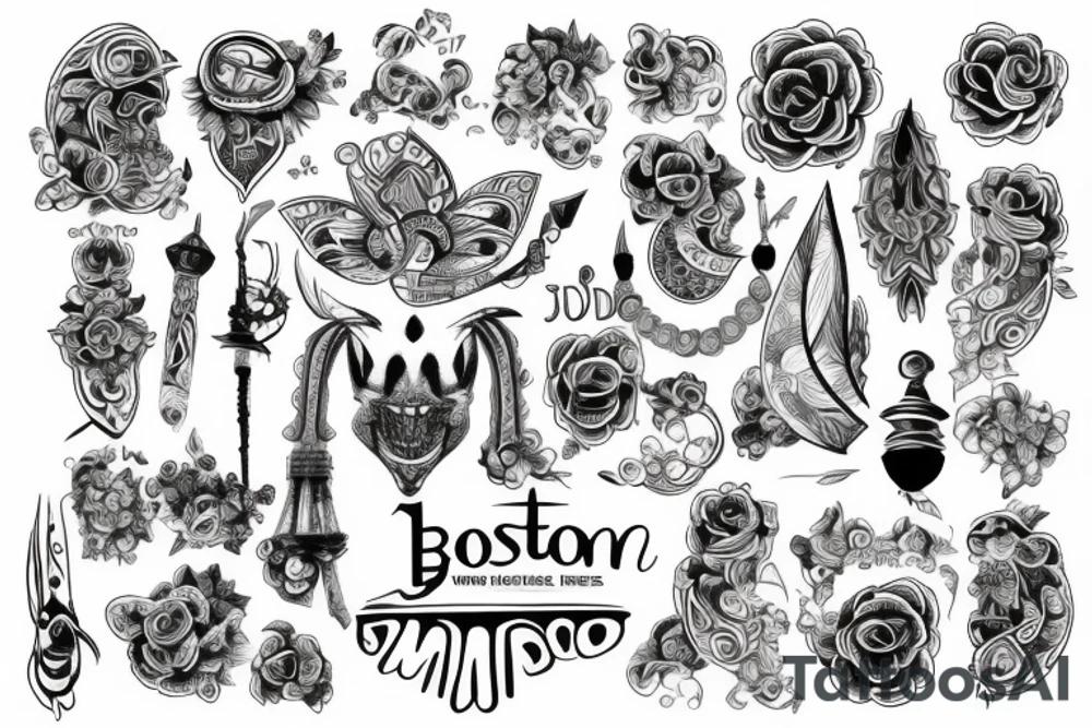 Boston and Indore tattoo idea