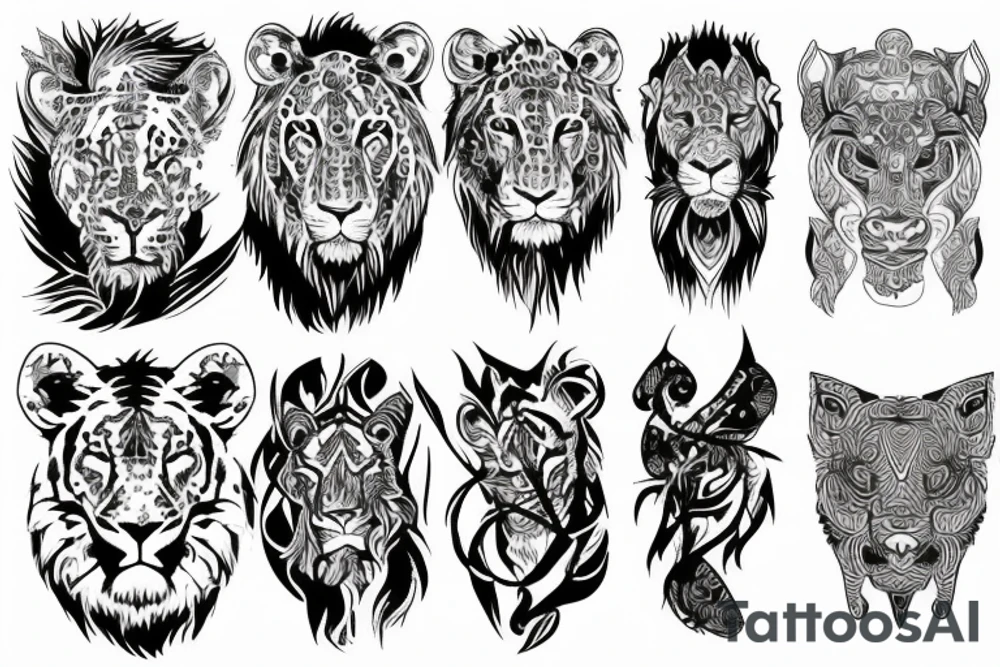 King of the jungle tattoo idea