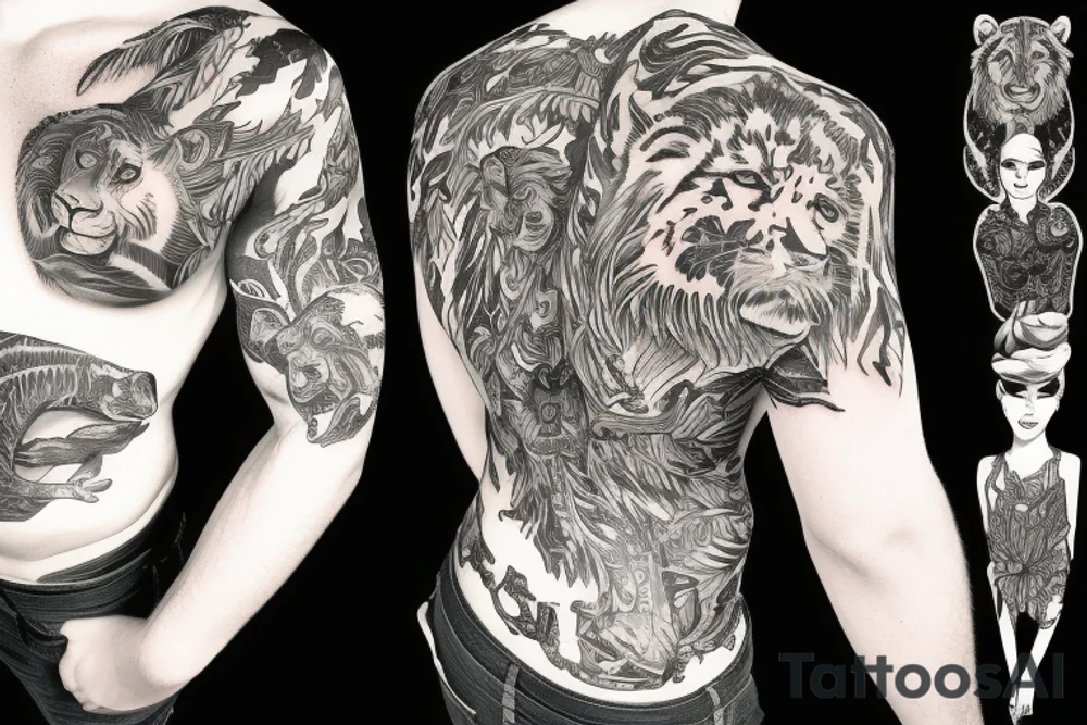 King of the jungle tattoo idea