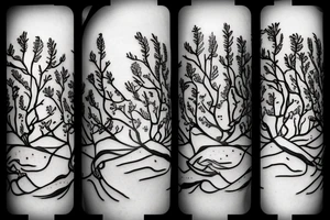 acacia tree tattoo idea