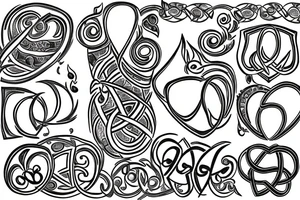 a Diya tattoo with the flame off to the side of the Diya but underneath an infinite symbol with symbols of love peace and prosperity incorporated around tattoo idea