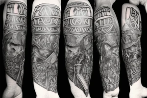Viking warrior tattoo idea