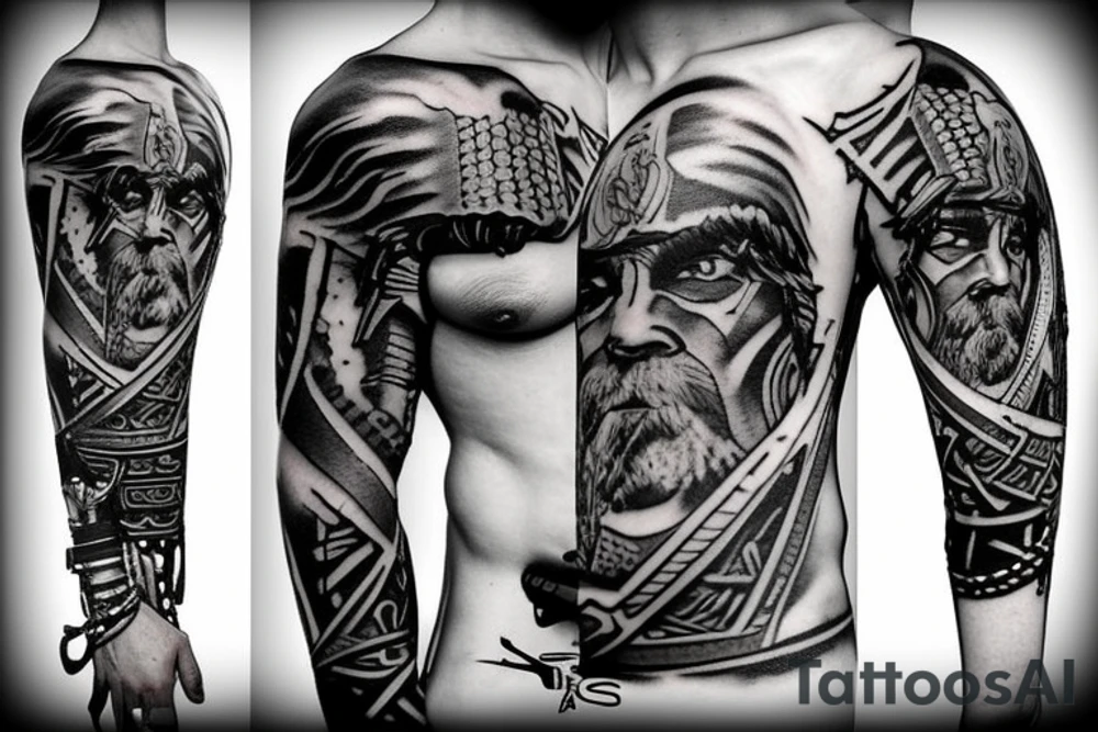 Viking warrior tattoo idea