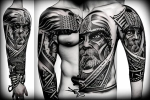 Viking warrior tattoo idea
