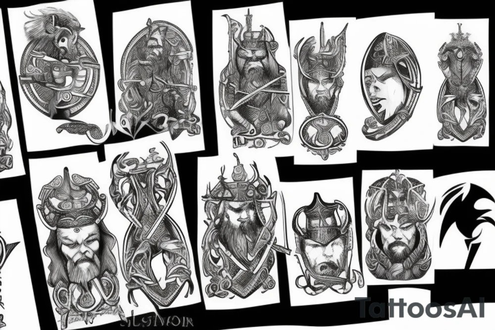 Viking warrior tattoo idea