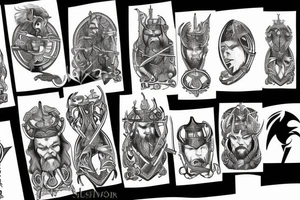 Viking warrior tattoo idea