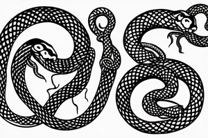Ouroboros snake tattoo idea