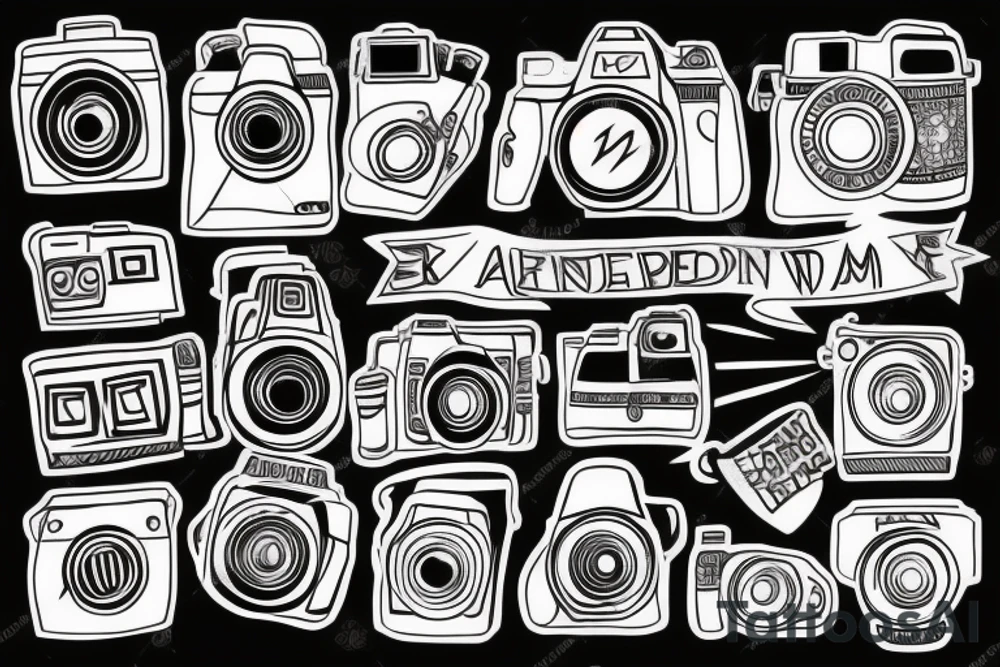 Camera with award tattoo idea