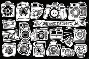 Camera with award tattoo idea