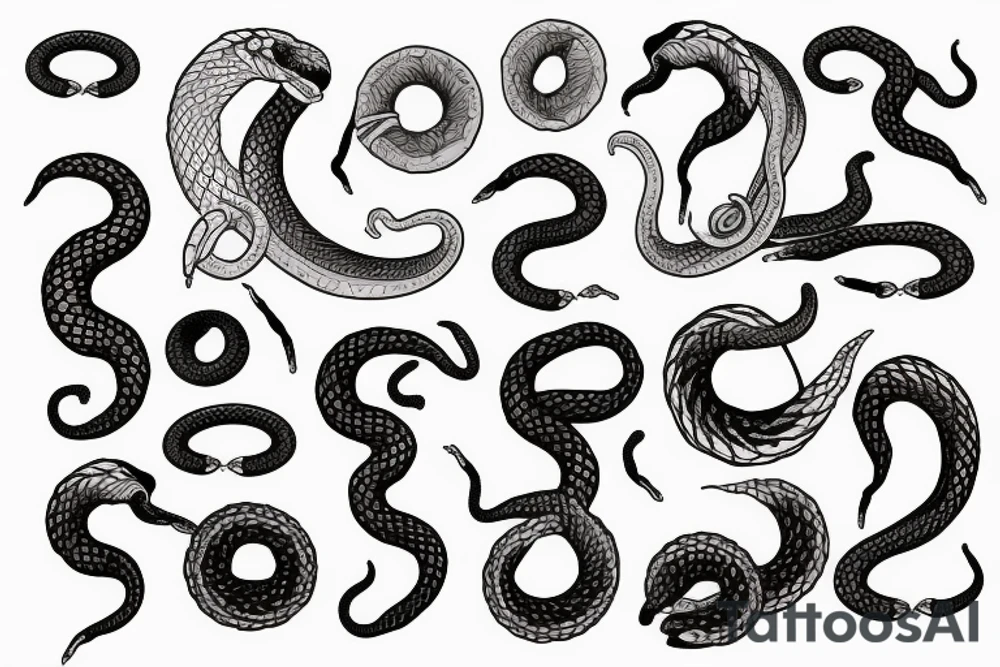 Ouroboros snake tattoo idea