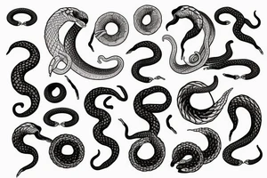 Ouroboros snake tattoo idea