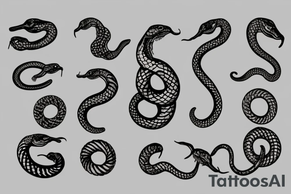 Ouroboros snake tattoo idea