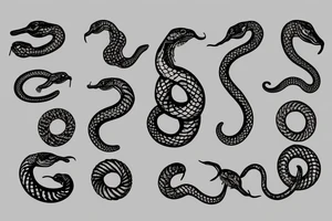 Ouroboros snake tattoo idea