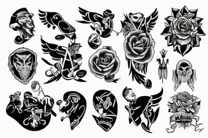 Son on Father's Shoulders tattoo idea