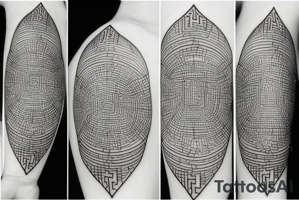 Fine lines Geometric Minimal tattoo with Micro realistic Greek or Classical Art tattoo idea