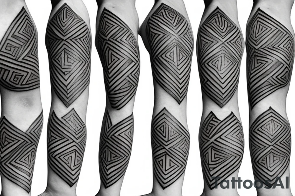 Fine lines Geometric Minimal tattoo with Micro realistic Greek or Classical Art tattoo idea