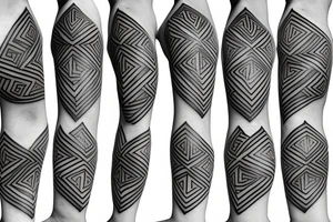 Fine lines Geometric Minimal tattoo with Micro realistic Greek or Classical Art tattoo idea
