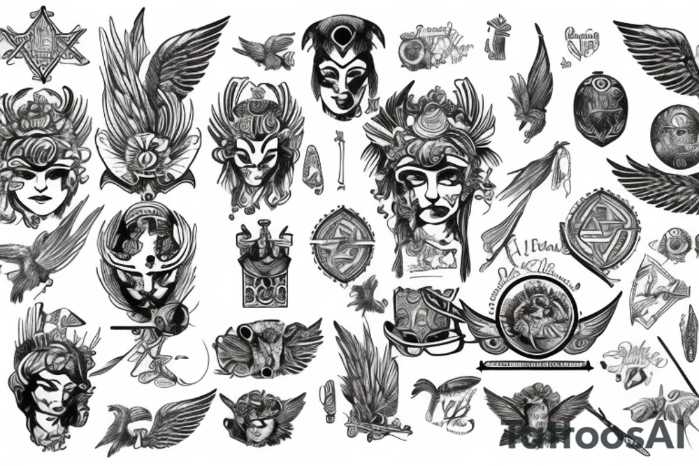 Consistency, Phoenicians, romans, wings tattoo idea