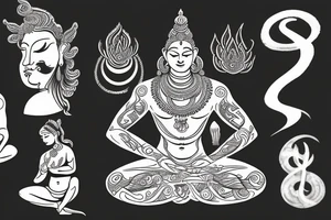 Shiva meditating tattoo idea