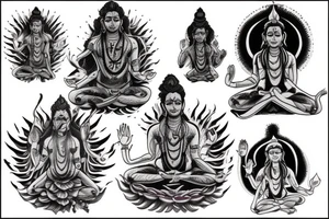 Shiva meditating tattoo idea
