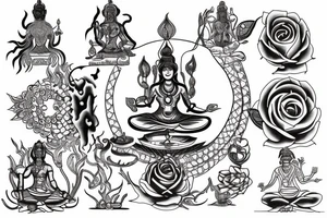 Shiva meditating tattoo idea