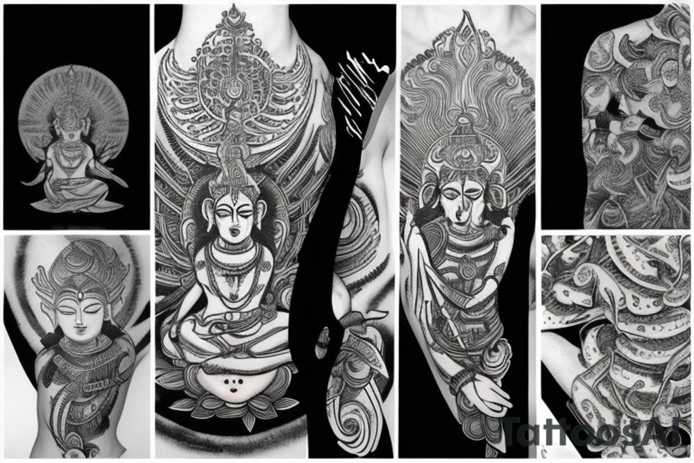 Shiva meditating tattoo idea