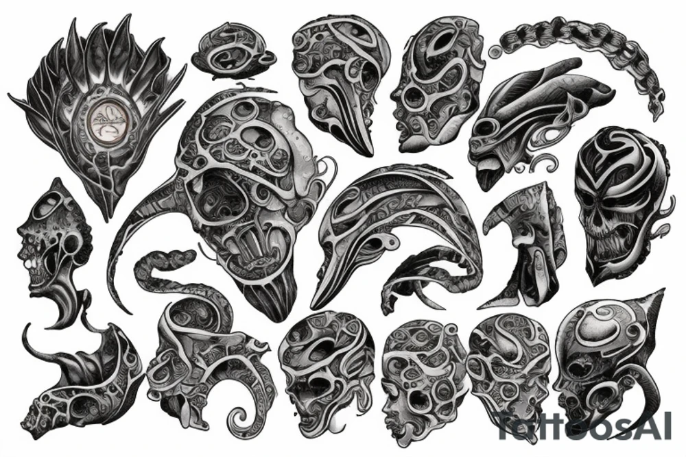 ocean of mind power tattoo idea