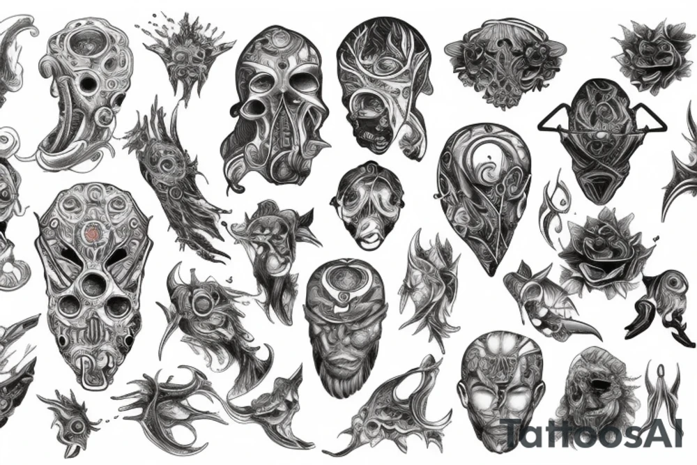 ocean of mind power tattoo idea