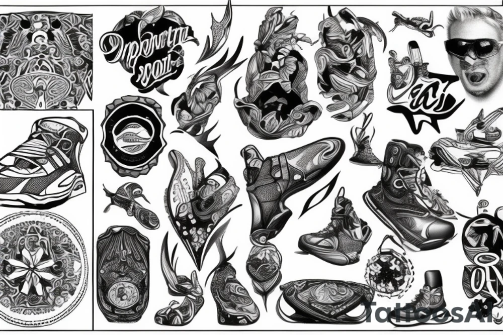 action sport inspired tattoo idea