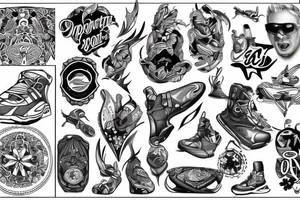 action sport inspired tattoo idea