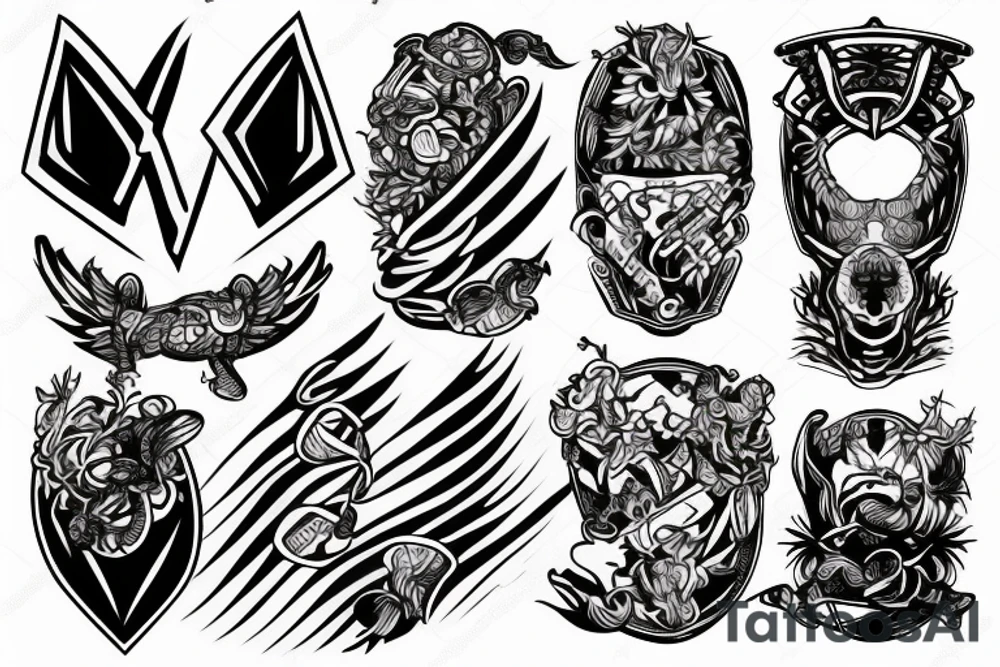 action sport inspired tattoo idea