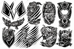 action sport inspired tattoo idea