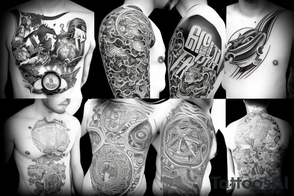 action sport inspired tattoo idea