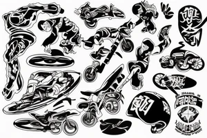 action sport inspired tattoo idea