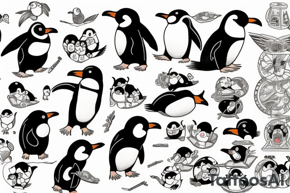 pingouin japan tattoo idea