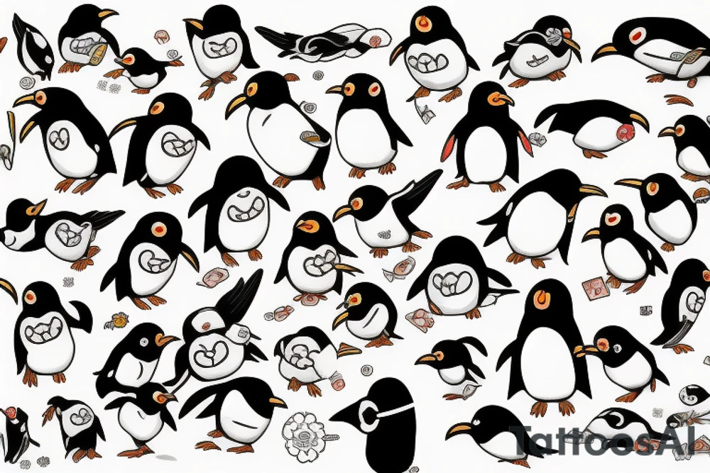 pingouin japan tattoo idea