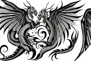 Dragon Wings Back Tattoo tattoo idea