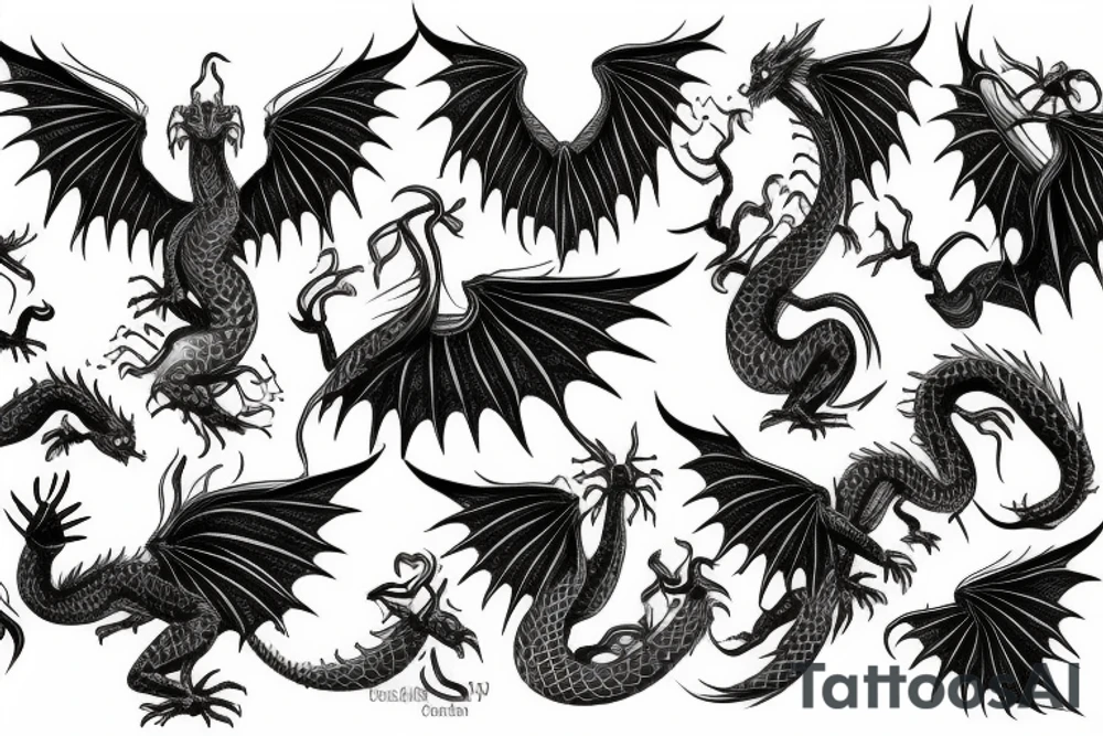 The Wings of a Dragon tattoo idea
