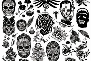 Skandináv mitológia és motívumok tattoo idea