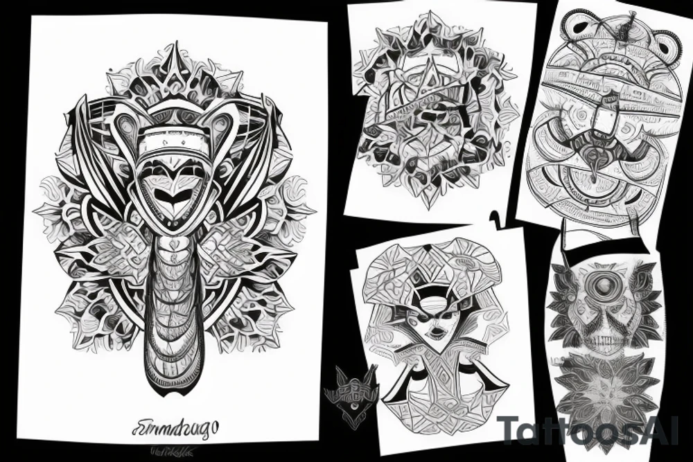 Skandináv mitológia és motívumok tattoo idea