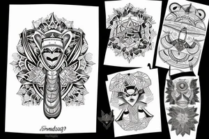 Skandináv mitológia és motívumok tattoo idea