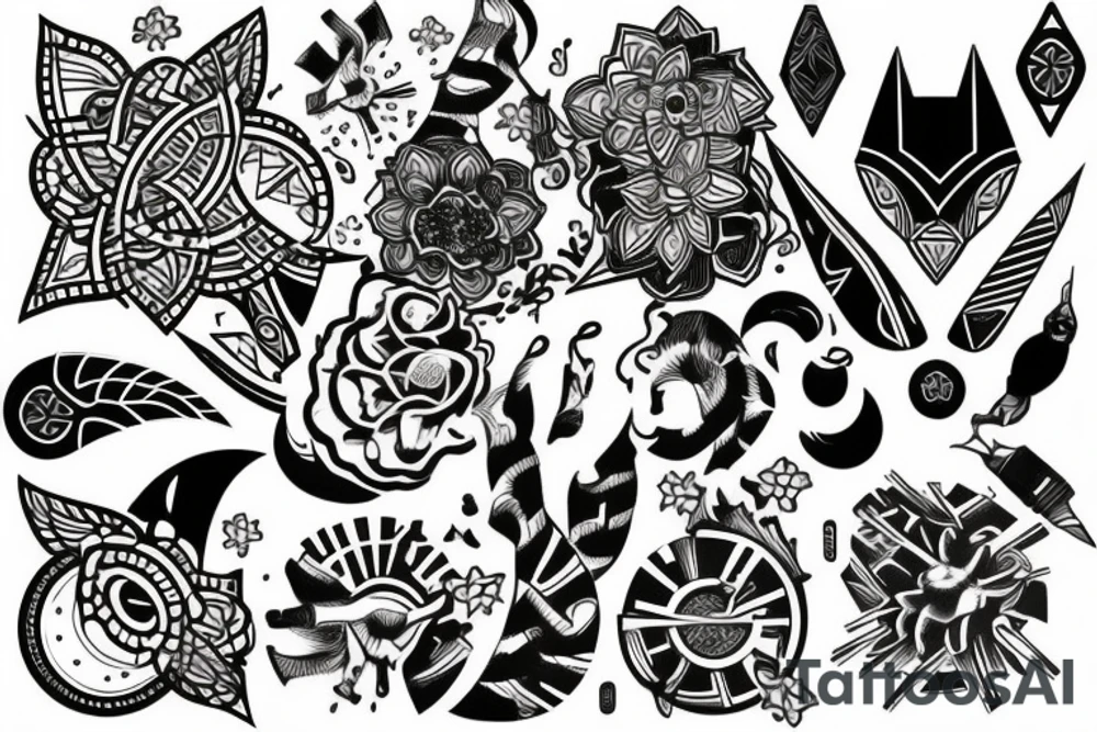 Skandináv mitológia és motívumok tattoo idea