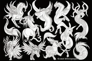 Mythical Creature tattoo idea