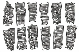Reading books in space tattoo idea