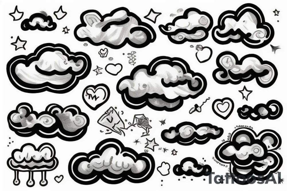 Clouds tattoo idea