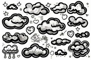 Clouds tattoo idea
