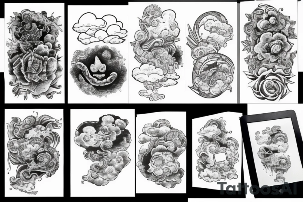 Clouds tattoo idea